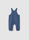 Baby blue pure cotton dungarees regular fit_1