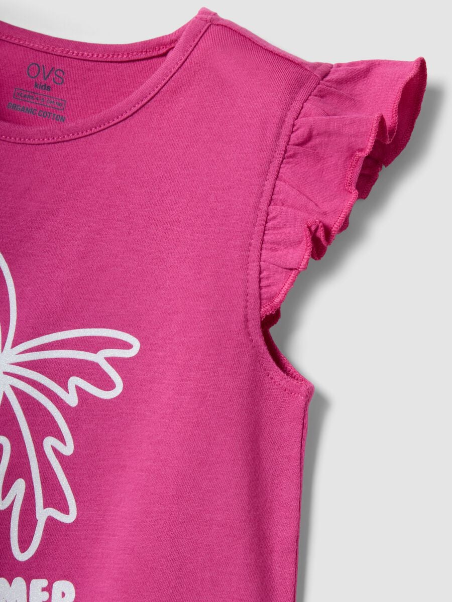 Rosa Tanktop aus Bio-Baumwolle mit R&uuml;schen_3