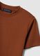 Brown Supima cotton crew-neck T-shirt, regular fit_2