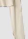 White stretch viscose top with mock neck, slim fit_1