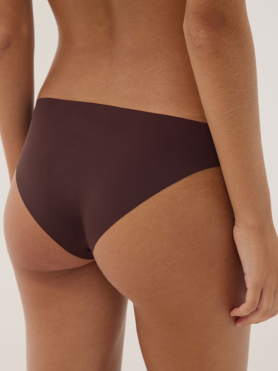 Brown stretch microfibre briefs_2