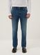 Blaue Stretch-Baumwolle Skinny Fit Jeans_1