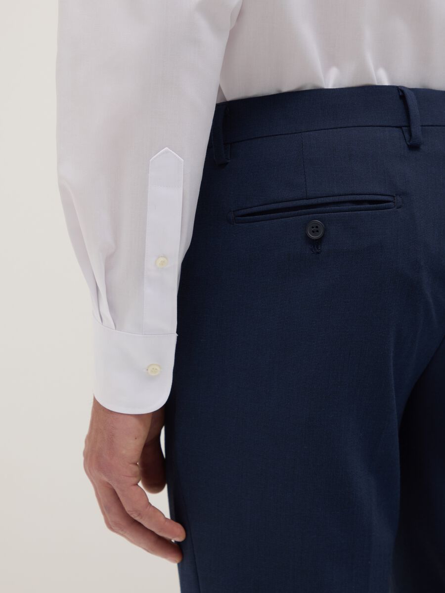 White shirt with classic collar regular fit_3