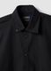 Camicia nera slim fit con colletto classico easy iron_6