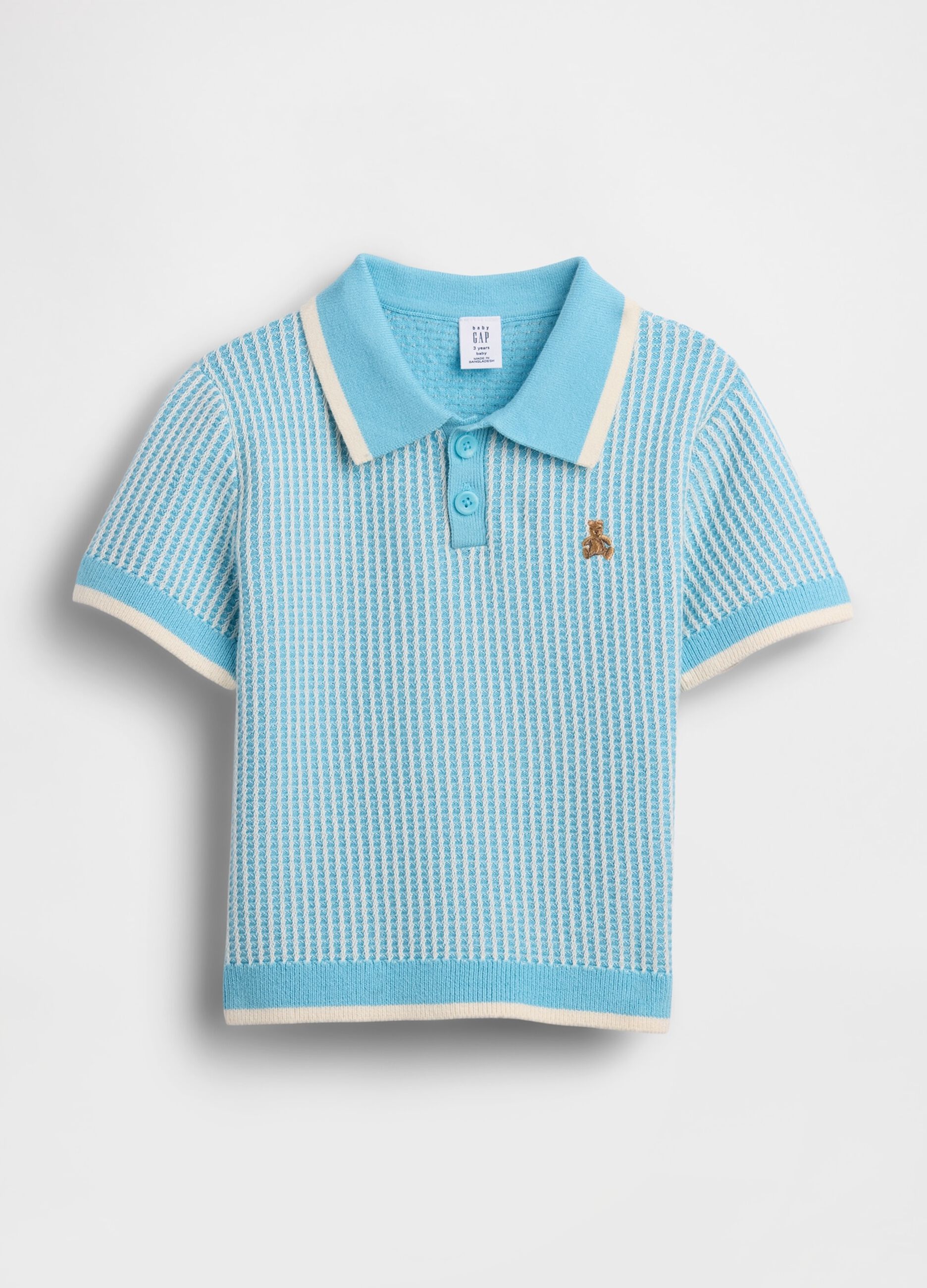Short-sleeve pure cotton polo shirt