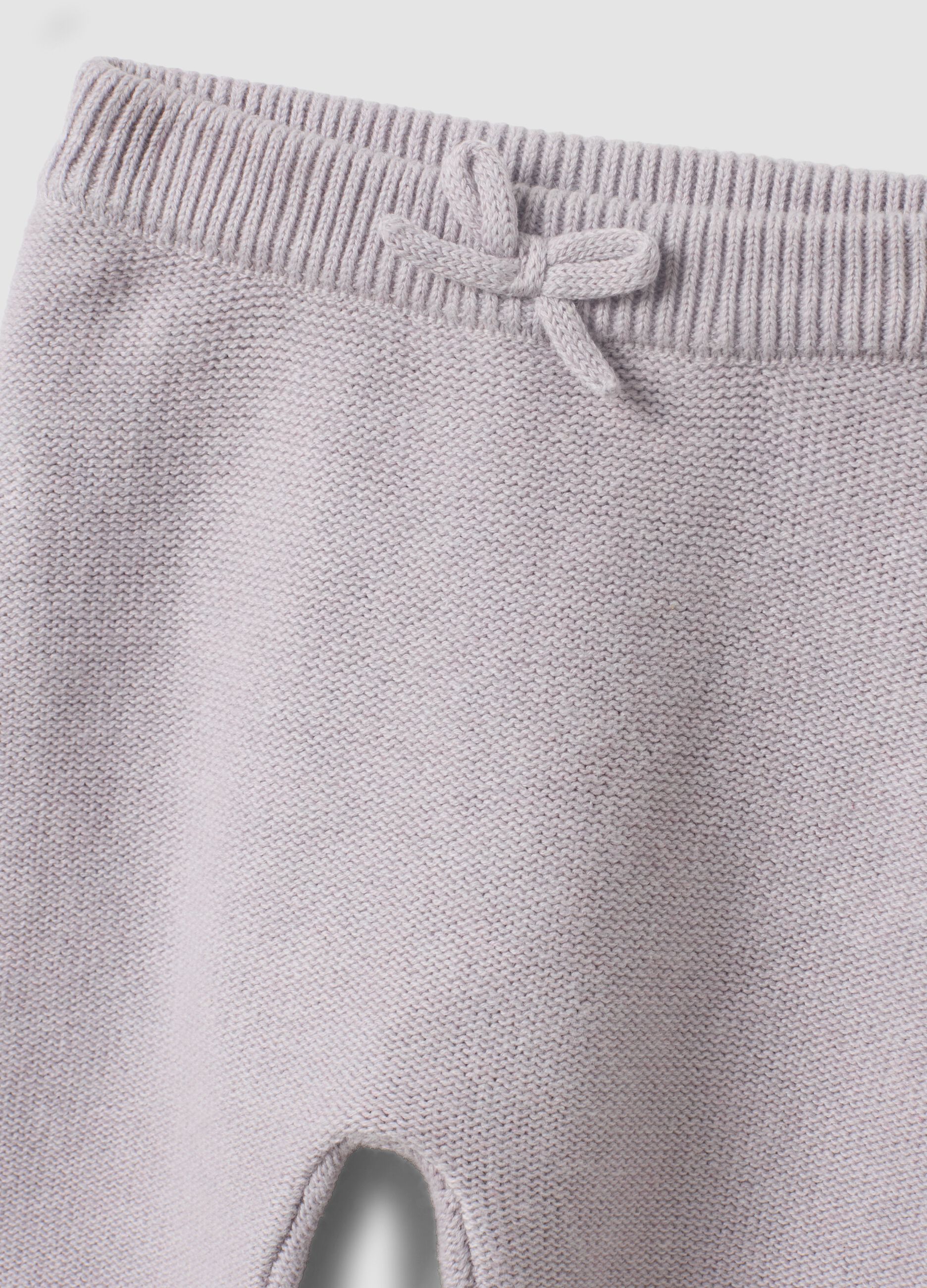 Conjunto rosa em malha de algod&atilde;o org&acirc;nico para beb&eacute; menina