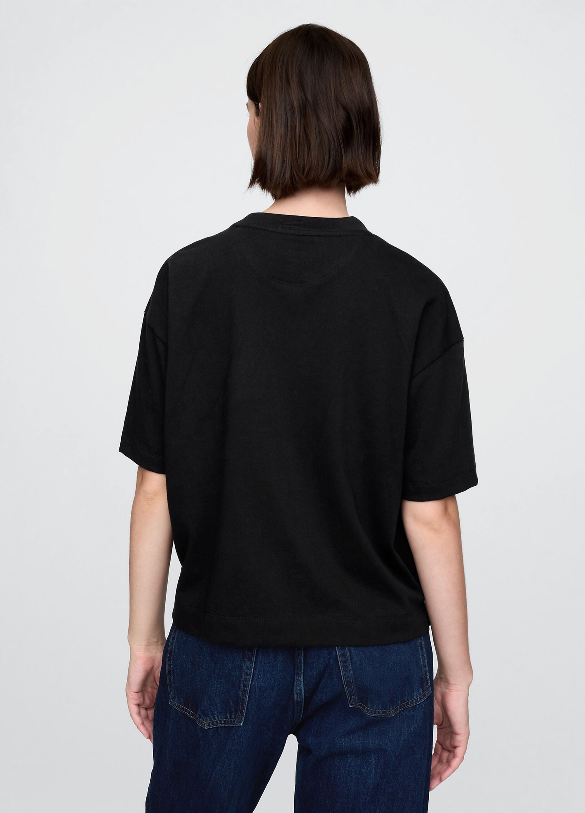 Schwarzes GAP Baumwoll-T-Shirt