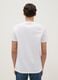 White pure cotton t-shirt regular fit with graphic_2