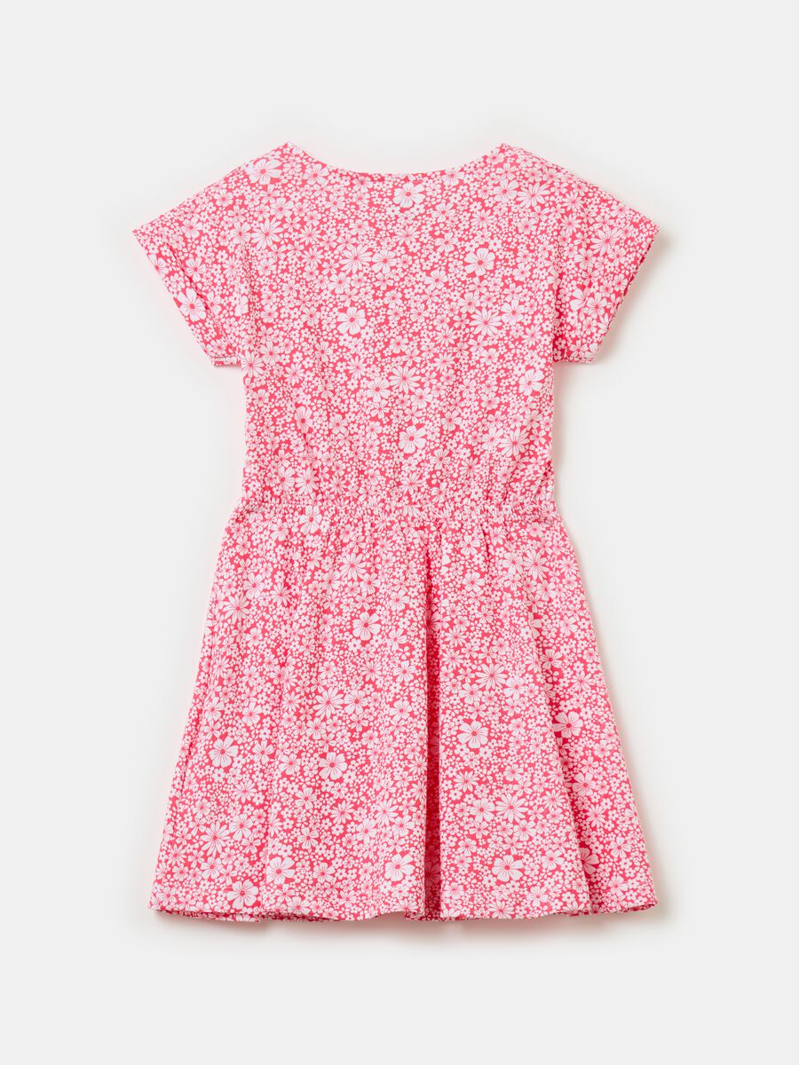 Cotton dress with small flowers print_1