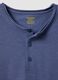 Blue pure cotton T-shirt with seraph collar regular fit_5