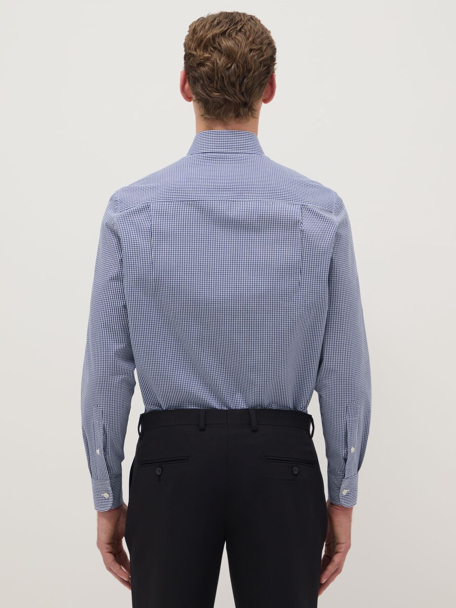 Multicolour check shirt in cotton blend regular fit easy iron_2