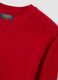 Children's red pure cotton oversized jumper_2