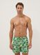 Blaue Boxer-Badeshorts mit Limoncello-Print_0