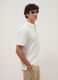 White short-sleeve stretch polo shirt_0