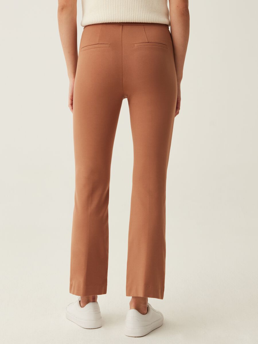 Cropped flare-fit trousers_2