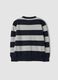 Multicoloured pure cotton striped oversized top for boys_1