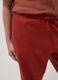 Regular Fit rote Leinen-Mischung Hose_3