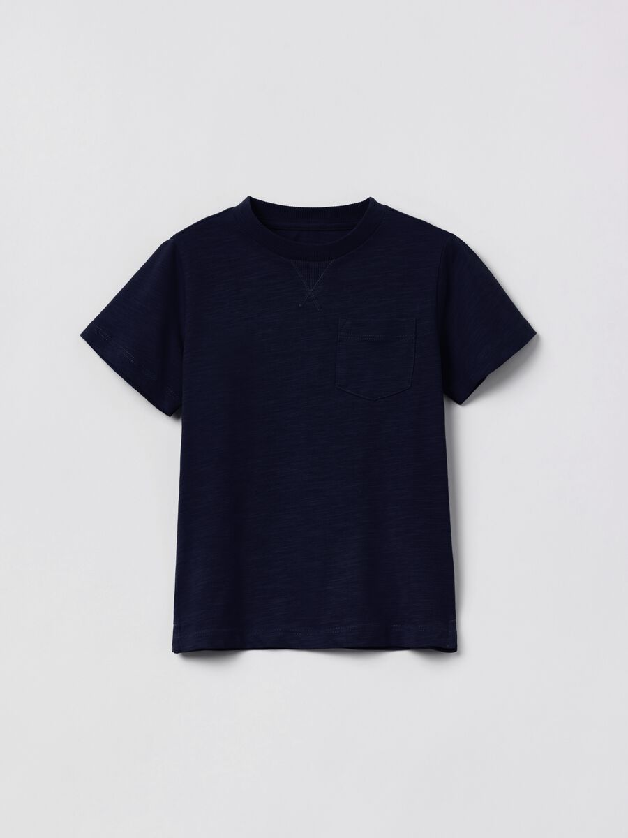 Camiseta de algodón con un bolsillo_0