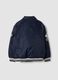 Blue varsity jacket with zip and racing print_5