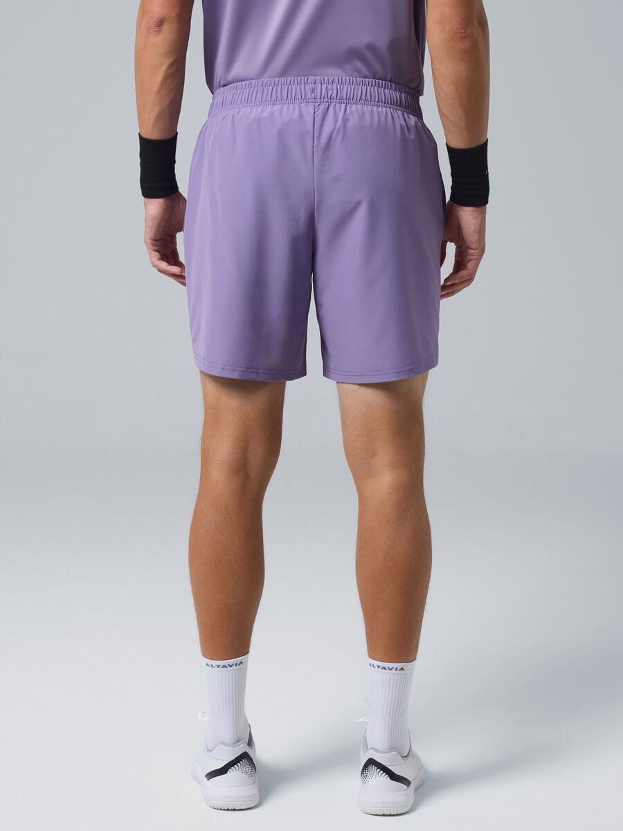 Purple ALTAVIA COURT sports shorts in stretch fabric_3