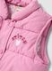 Girls&rsquo; pink padded gilet with Lilo & Stitch embroidery_2