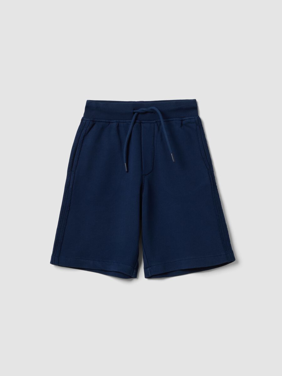 Children's pure cotton blue baggy shorts_3