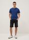 Short sleeve blue pure cotton regular fit t-shirt_2