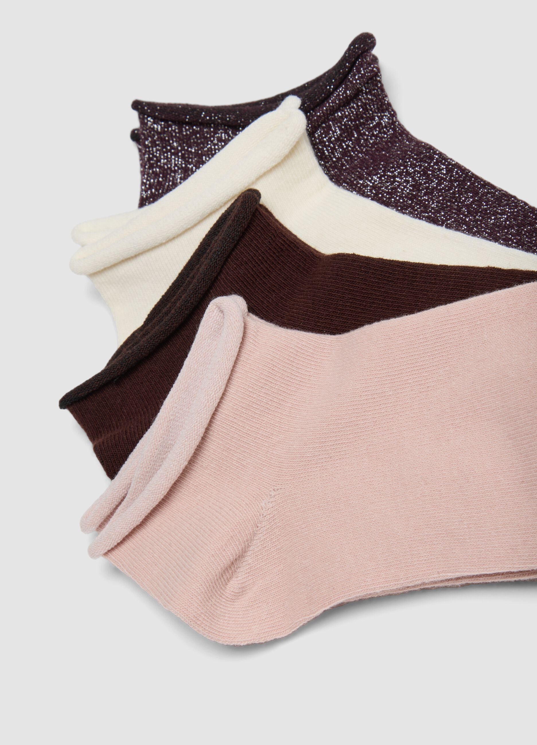 7er-Pack Sneaker-Socken aus Bio-Baumwollmix