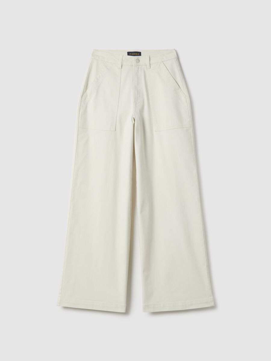 White Stretch Cotton Chinos Regular Fit_4