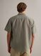 Regular fit green shirt in linen-cotton blend_3