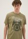 Gr&uuml;nes T-Shirt mit Print aus reiner Baumwolle, Regular Fit_3