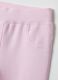 Girl's pink sweatshirt and trouser set in stretch cotton regular fit_3