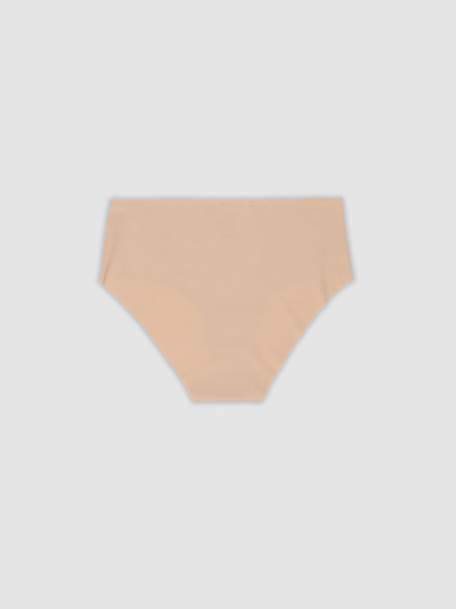 Regular fit beige stretch fabric slip_6