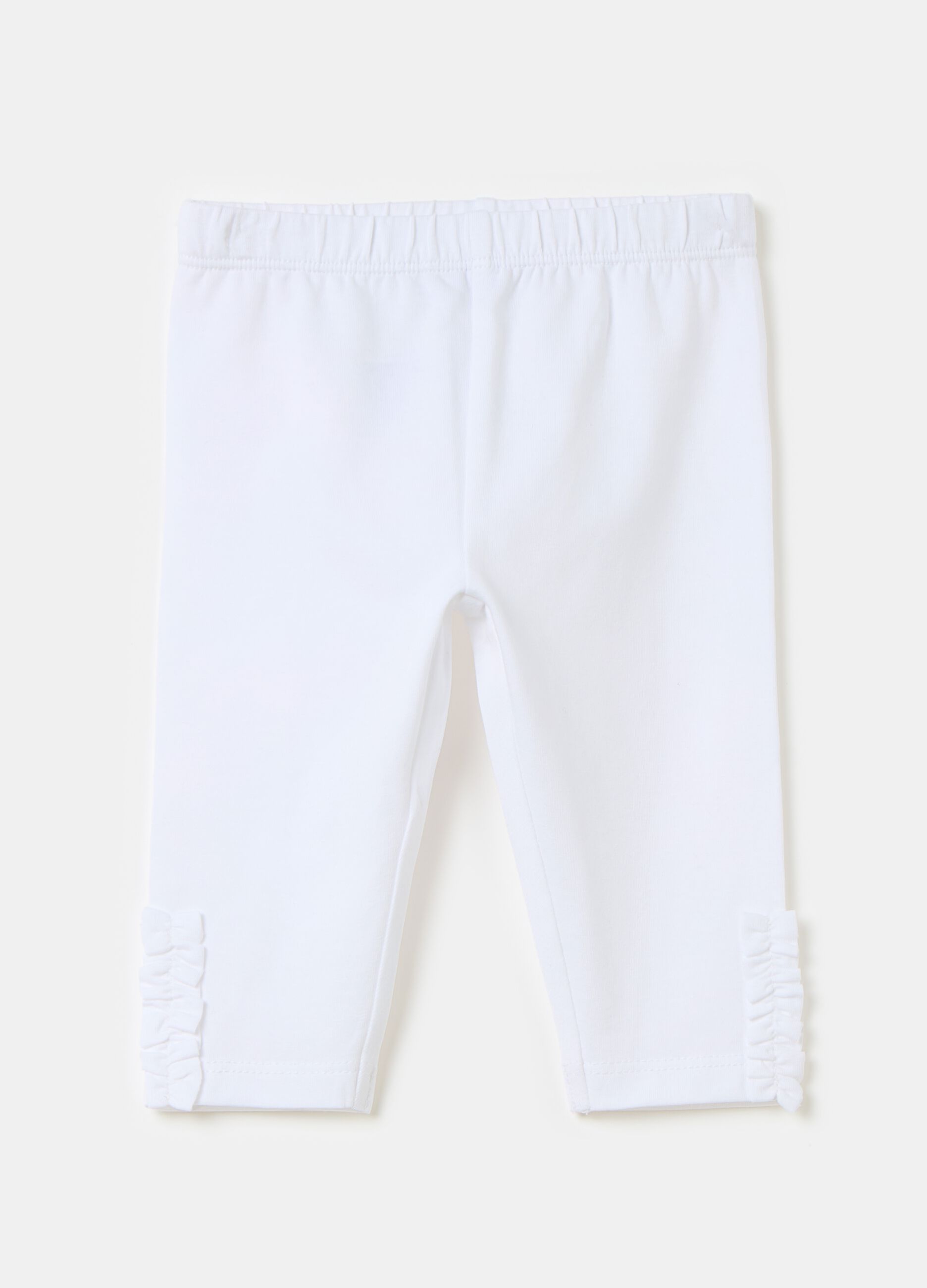 Organic cotton leggings with frills
