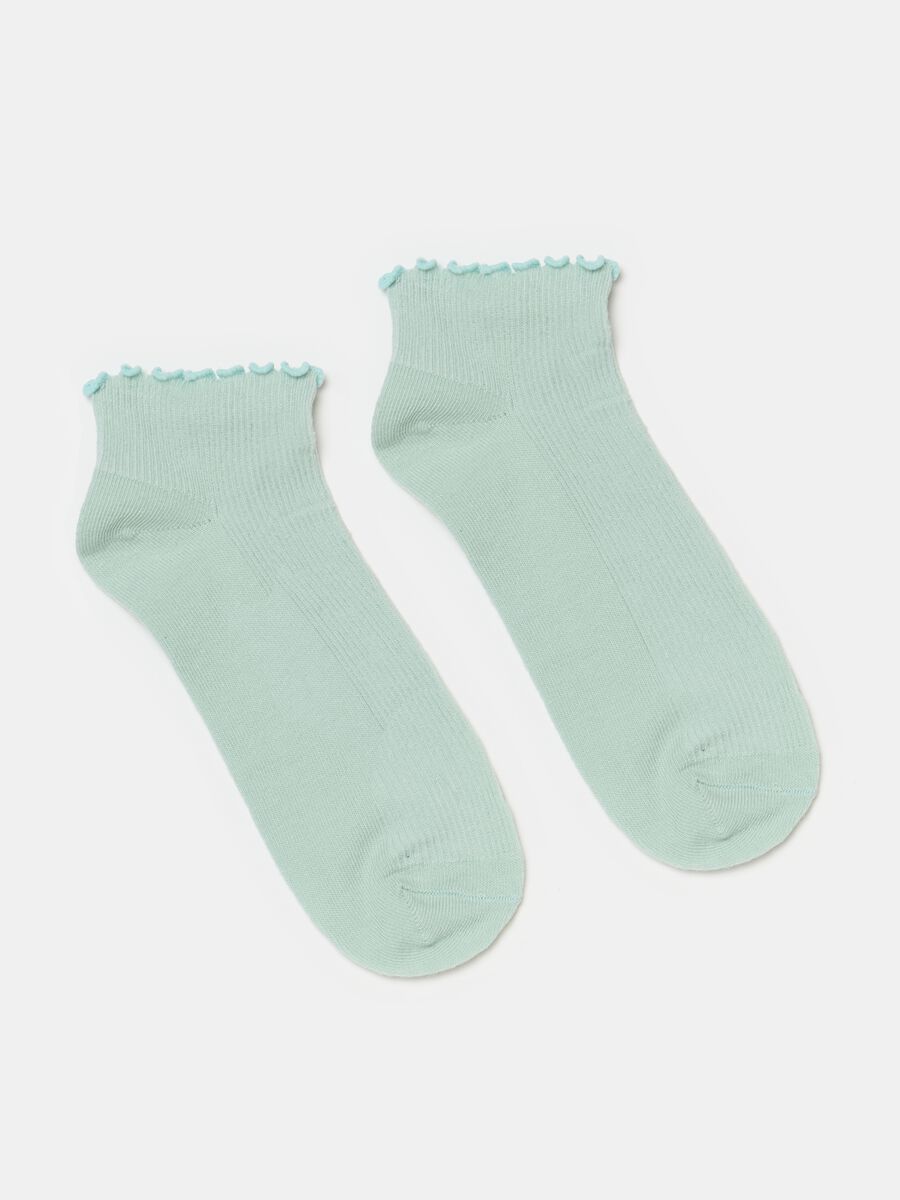 Three-pair pack short socks in organic cotton_1