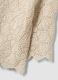 Beige pure cotton crochet T-shirt, regular fit_2