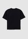 Boys' oversized black pure cotton t-shirt_4