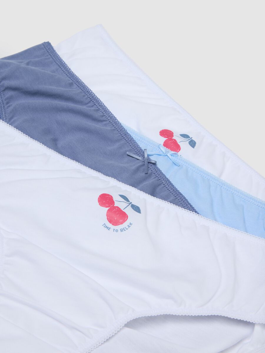 Girls' multicolour cotton briefs multipack - regular fit_2