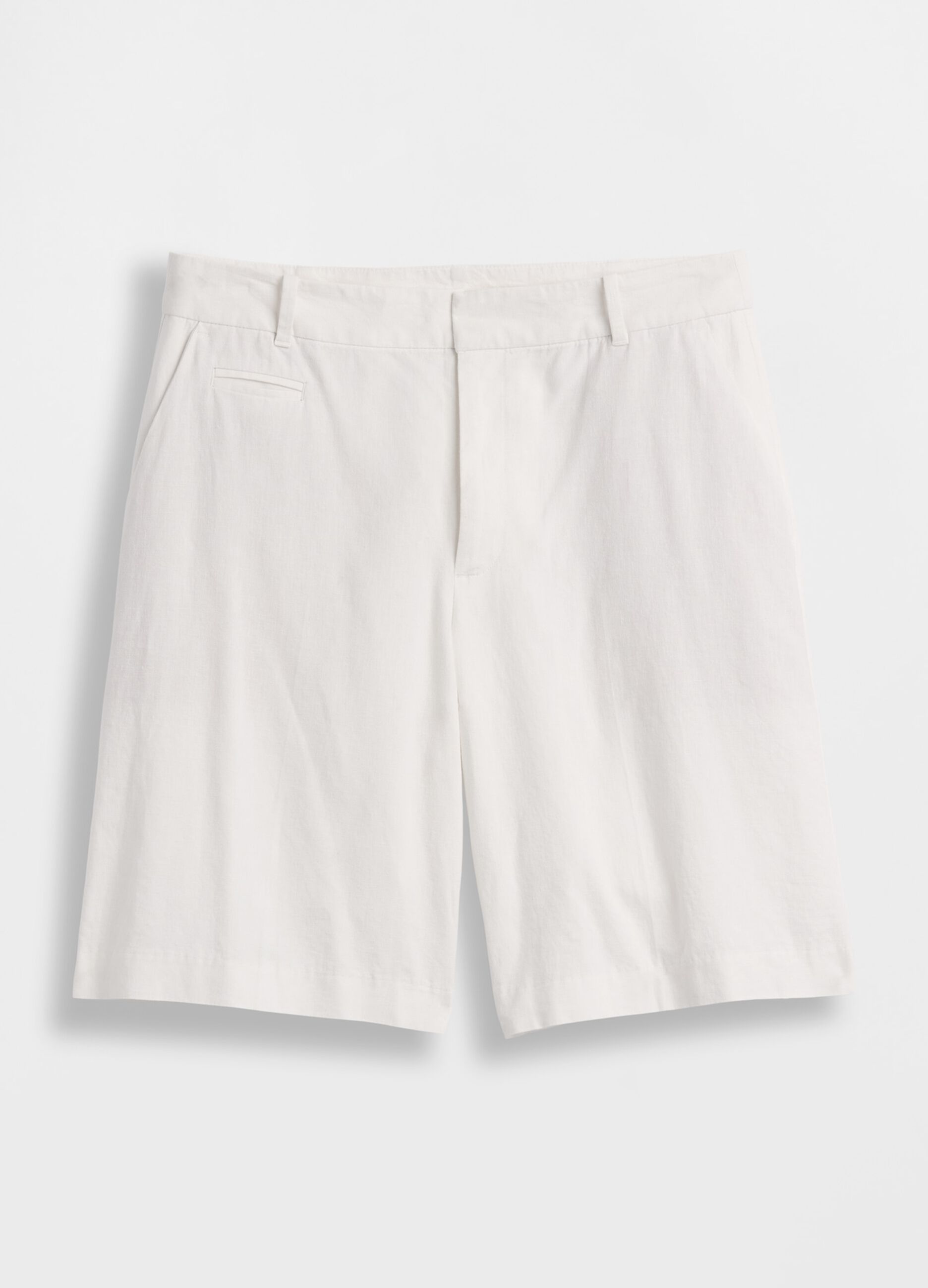Linen and viscose blend shorts
