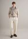Beige pure cotton crew neck sweater regular fit_1