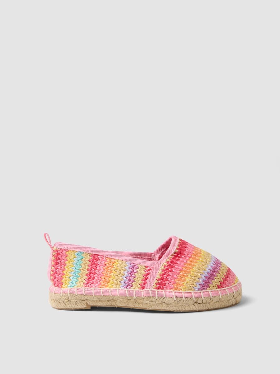 Girls&rsquo; multicolour woven espadrilles_0