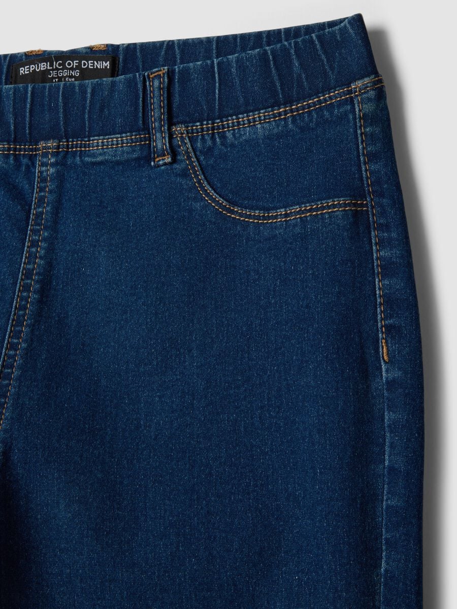 Blaue skinny fit Stretch-Denim-Mischung Jeans_5