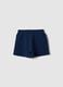 Boys' regular fit pure cotton blue shorts_1