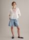 White pure cotton regular-fit shirt with broderie anglaise inserts_0