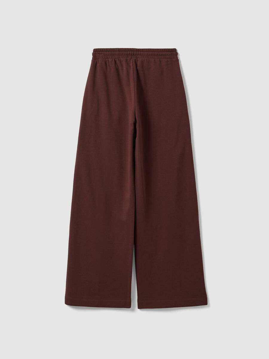 Brown cotton-blend straight-fit joggers_5