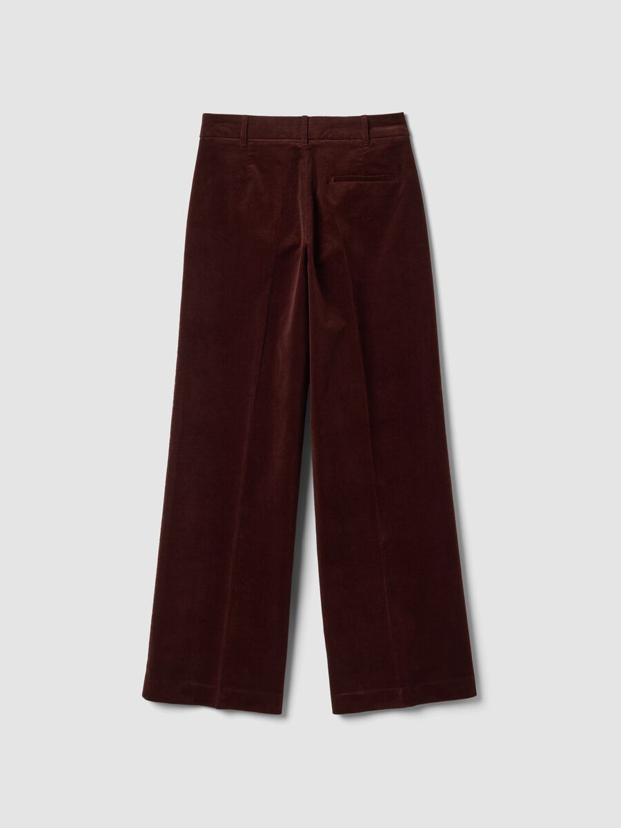 Braune The Iconic Pants Straight-Fit-Hose aus elastischer Baumwolle in Cordoptik_6