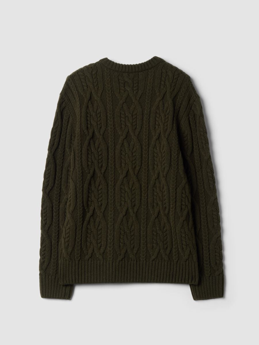Green regular-fit jacquard wool-blend jumper_6