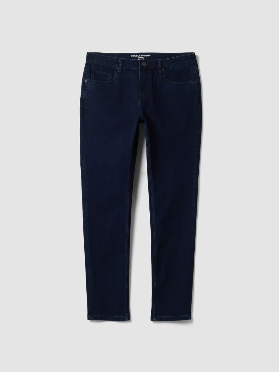 Skinny-fit stretch cotton denim jeans_0