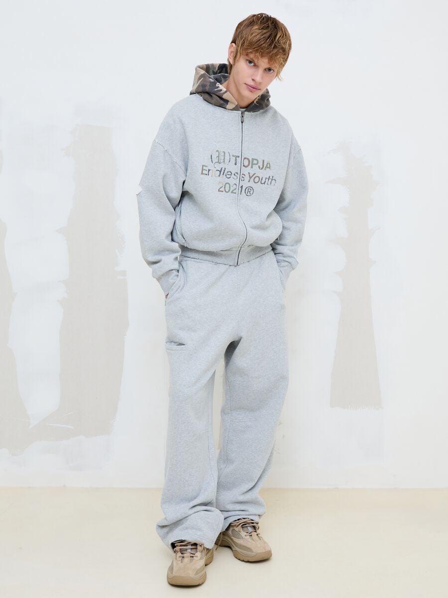 Grey Melange Sweatpants_1