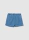 Baby girls&rsquo; shorts in 100% multicoloured cotton denim with regular fit_1